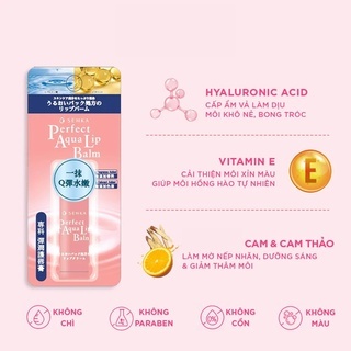 Dưỡng môi Senka 4.5g 10g giúp cấp ẩm & ngừa khô, nẻ môi