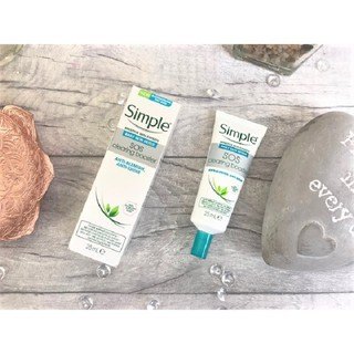 Kem dưỡng ẩm Simple Daily Skin Detox SOS Clearing Booster 25ml làm dịu da