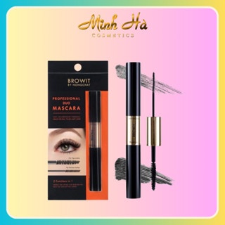 Mascara 2 đầu Browit By Nongchat Professional Duo 8g làm dài, cong mi