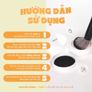 Hộp vệ sinh cọ trang điểm Vacosi Makeup Cleanser Kit DC14 tiện lợi dễ dàng sử dụng