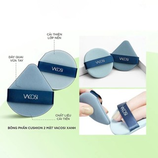 Bông phấn cushion Vacosi BP53 bông phấn siêu mềm mịn có thể sử dụng cả 2 mặt