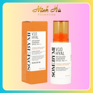 Kem chống nắng Some By Mi V10 Hyal Hydra Capsule Suncreen SPF50+ PA++++ 40g mỏng nhẹ, thấm nhanh, không nâng tông