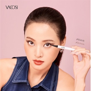 Bút kẻ mắt nước Vacosi 24h Waterproof Eyeliner VM25 #01 Black 6g bền màu không lem