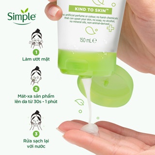 Sữa rửa mặt Simple Moisturising Facial Wash 150ml giúp dưỡng ẩm cho da nhạy cảm