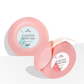 Cuộn 280 miếng dán kích mí Vacosi Cutie Pink Eyelid Tape VM18 dính chắc chắn dễ dùng
