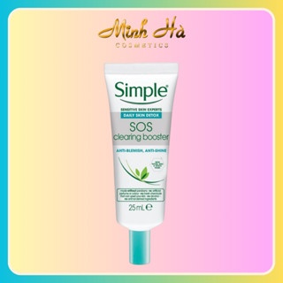 Kem dưỡng ẩm Simple Daily Skin Detox SOS Clearing Booster 25ml làm dịu da
