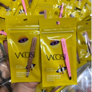 Nhíp đầu bằng Vacosi Pro Tweezers Pro T10 màu pastel xinh xắn cán nhíp bung nhẹ nhàng, không gây mỏi tay