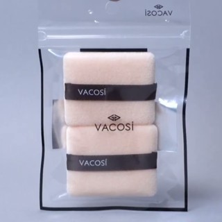 Bông phấn khô vuông nhỏ Vacosi Small Square Puff BP02 (Bịch 2 Cái) siêu mềm phủ phấn tốt