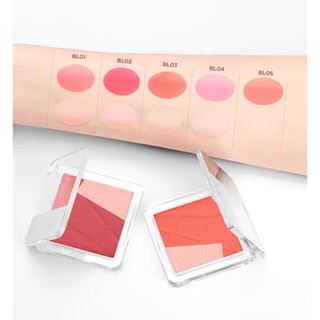 Phấn má hồng và bắt sáng trang điểm VACOSI Flaso Blush Set 8.3g chất phấn mịn lì dễ tán