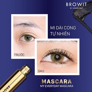 Mascara Browit By Nongchat My Everyday Mascara 5.5g cho đôi mi cong vút lâu trôi