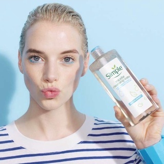 Nước tẩy trang Simple Water Boost Micellar Cleansing Water 400ml dưỡng ẩm dành cho da khô