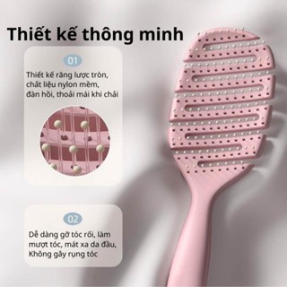 Lược gỡ rối Vacosi cho tóc ướt và tóc khô, tóc yếu
