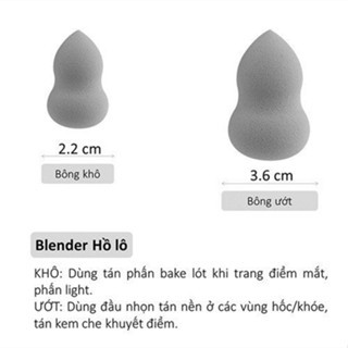 Set 3 bông mini Blender Vacosi PH05 khác nhau nở đều tạo được bước trang điểm nền tự nhiên với lớp phấn lâu trôi hơn