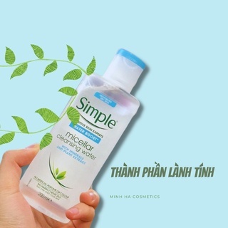 Nước tẩy trang Simple Water Boost Micellar Cleansing Water 400ml dưỡng ẩm dành cho da khô