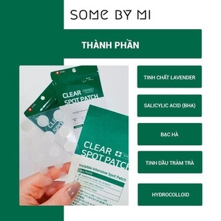 Miếng dán mụn Some By Mi Clear Spot Patch 18 miếng giảm mụn sau 8 giờ