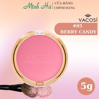 Phấn má hồng Vacosi VP08 Lolipop Blush Powder 5g chất phấn mịn dễ tán