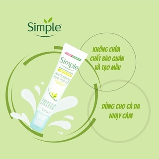 Thanh lăn dưỡng mắt Simple Revitalising Eye Roll On 15ml giảm thâm mắt, bọng mắt và nếp nhăn