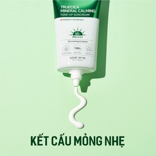 Kem chống nắng some by mi Truecica Mineral 100 Calming Suncream 50ml hỗ trợ giảm mụn và bảo vệ da