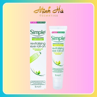 Thanh lăn dưỡng mắt Simple Revitalising Eye Roll On 15ml giảm thâm mắt, bọng mắt và nếp nhăn