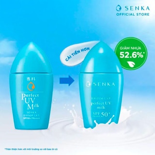 Sữa chống nắng Senka Perfect UV Milk 40ml mỏng nhẹ không nhờn rít