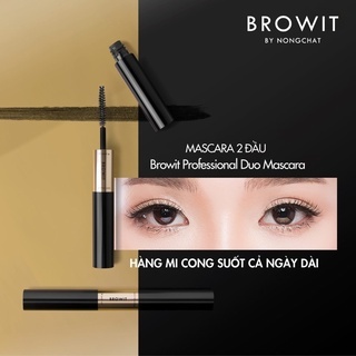 Mascara 2 đầu Browit By Nongchat Professional Duo 8g làm dài, cong mi