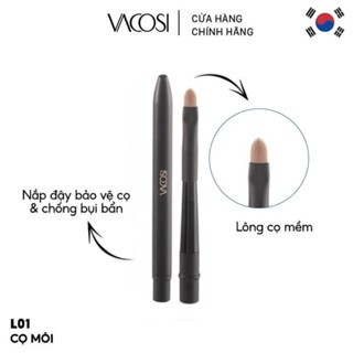 Cọ môi lông dài Vacosi Lip Brush L01 lông cọ mềm nhỏ gọn tiện lợi