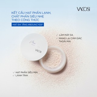 Phấn phủ bột trang điểm siêu mịn Vacosi Flaso Loose Powder 6g kiềm dầu lành tính và cảm giác thoải mái