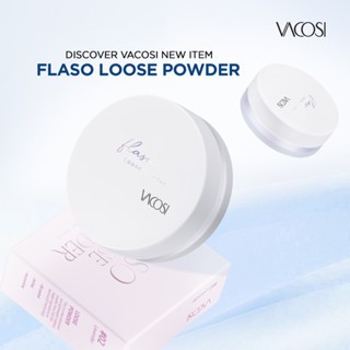 Phấn phủ bột trang điểm siêu mịn Vacosi Flaso Loose Powder 6g kiềm dầu lành tính và cảm giác thoải mái