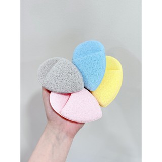 Bông mút rửa mặt Vacosi Facial Cleansing Sponge BP63 hồng vàng xanh dương xám nhỏ gọn tiện lợi