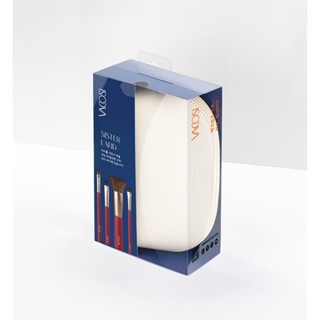 Bộ cọ 8 cây Vacosi (Ví trắng) 20g kích thước nhỏ gọn tiện lợi mang theo khi đi du lịch
