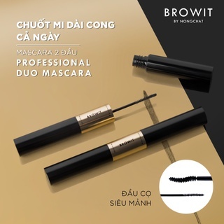 Mascara 2 đầu Browit By Nongchat Professional Duo 8g làm dài, cong mi