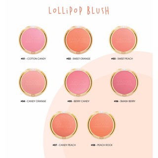 Phấn má hồng Vacosi VP08 Lolipop Blush Powder 5g chất phấn mịn dễ tán
