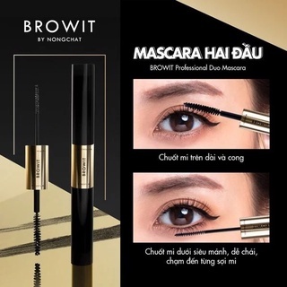Mascara 2 đầu Browit By Nongchat Professional Duo 8g làm dài, cong mi