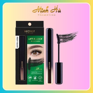 Mascara Browit by Nongchat Lift & Lock 6g #Sexy Black uốn nếp mi dày và cong gấp 3 lần