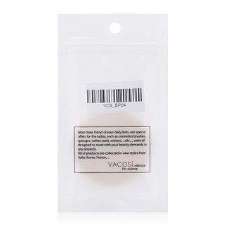 Bông phấn khô Vacosi Pro Round Puff BP24 chất bông mềm mịn kích thước nhỏ gọn