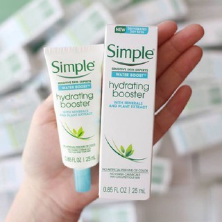 Tinh chất dưỡng ẩm Simple Water Boost Hydrating Booster 25ml cấp ẩm làm dịu da