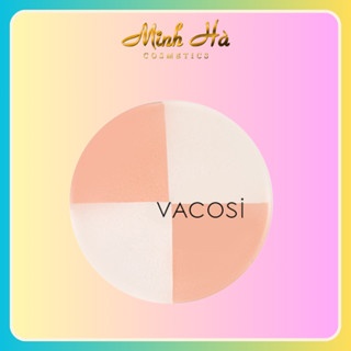 Bông phấn ướt Vacosi 4 miếng BP27 tiện lợi dễ sử dụng