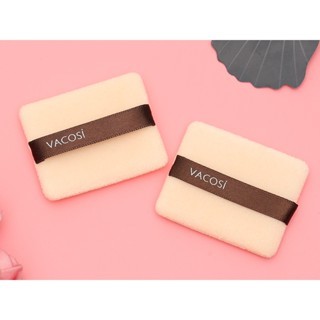 Bông phấn khô vuông nhỏ Vacosi Small Square Puff BP02 (Bịch 2 Cái) siêu mềm phủ phấn tốt
