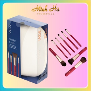 Bộ cọ 8 cây Vacosi (Ví trắng) 20g kích thước nhỏ gọn tiện lợi mang theo khi đi du lịch