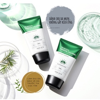Kem chống nắng some by mi Truecica Mineral 100 Calming Suncream 50ml hỗ trợ giảm mụn và bảo vệ da