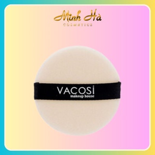 Bông phấn khô Vacosi Pro Round Puff BP24 chất bông mềm mịn kích thước nhỏ gọn