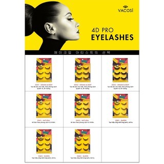 Lông mi giả chuyên nghiệp Vacosi 4D Pro Eyelash VM22 10g làm dài và dày
