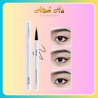 Bút kẻ mắt nước Vacosi 24h Waterproof Eyeliner VM25 #01 Black 6g bền màu không lem