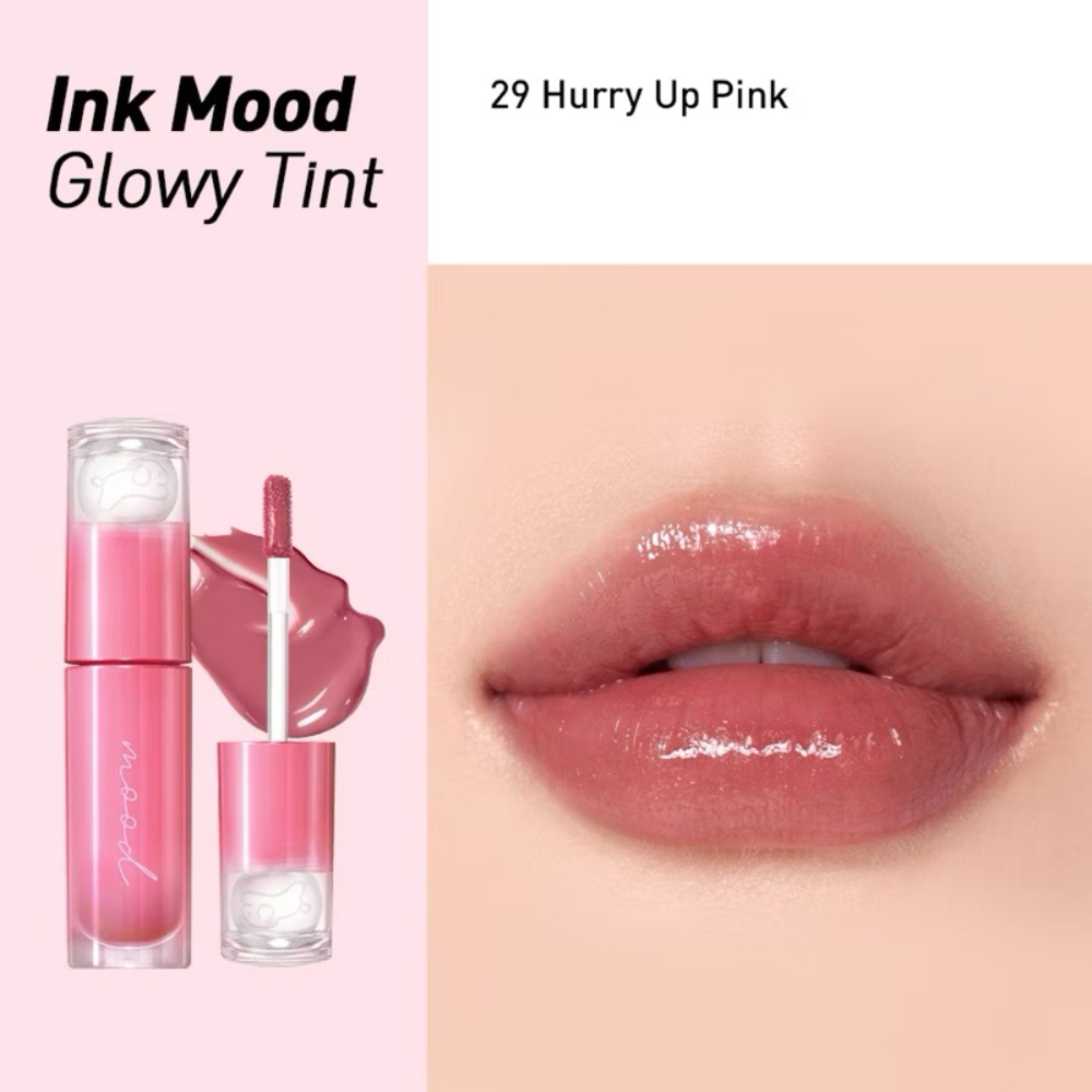 Son bóng Peripera Ink Mood Glowy Tint 4g lên màu chuẩn lâu trôi