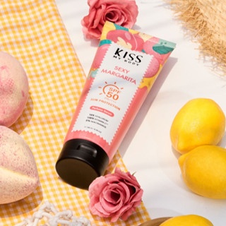 Serum dưỡng thể chống nắng Kiss My Body Sexy Margarita Sun Protection Perfume SPF50 PA++++ 180g giúp da sáng mịn