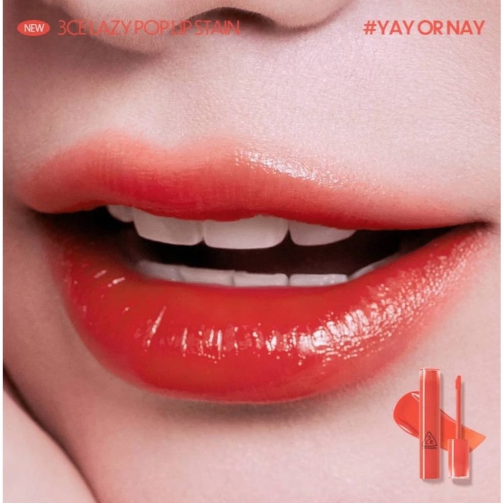Son bóng 3CE Lazy Pop Lip Stain 4.5g tươi tắn bền màu cả ngày dài
