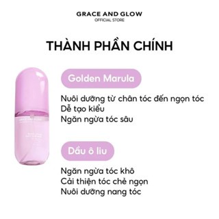 Xịt dưỡng tóc Grace And Glow Black Opium Mist 100ml giúp tóc dễ dàng vào nếp suôn mượt