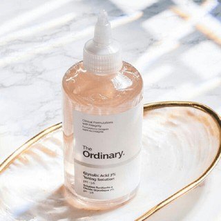 Nước hoa hồng The Ordinary Glycolic Acid 7% Toning Solution PH~3.6 240ml giảm mụn, đều màu da
