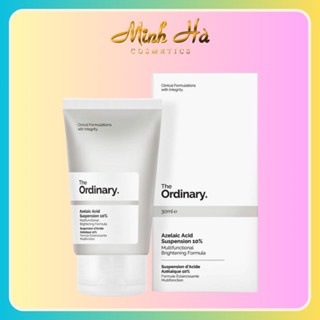Kem dưỡng The Ordinary Azelaic Acid Suspension 10% 30ml giúp làm trắng sáng da, giảm vết thâm nám, tàn nhang và đốm nâu
