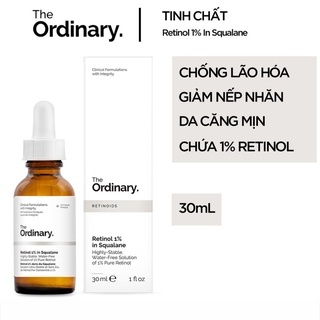 Serum chống lão hóa The Ordinary Retinol 1% in Squalane 30ml cấp ẩm ngăn ngừa lão hóa